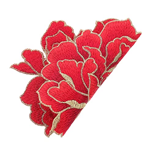 Veemoon DIY Bestickter Patch Große Pfingstrose Applikation für Kleidung Dekorativer Stoffflicken zum Reparieren und Verschönern von Kleidern Taschen und Mehr Veemoon DIY Bestickter Patch Große Pfingstrose Applikation für Kleidung Dekorativer Stoffflicken zum Reparieren und Verschönern von Kleidern Taschen und Mehr von Veemoon