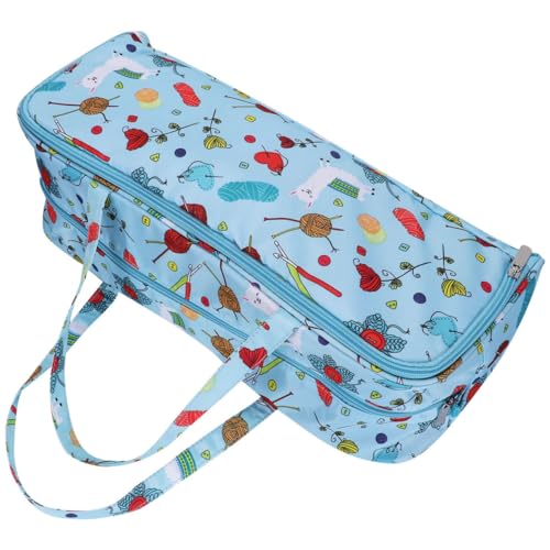 Veemoon DIY Nähzubehör Oxford Tragetasche für Wollgarn Strickwerkzeuge mit Reißverschluss Praktische Aufbewahrungslösung für Heimwerker Viel Platz für Nadeln Veemoon DIY Nähzubehör Oxford Tragetasche für Wollgarn Strickwerkzeuge mit Reißverschluss Praktische Aufbewahrungslösung für Heimwerker Viel Platz für Nadeln von Veemoon