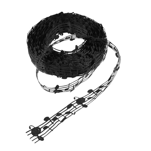 Veemoon DIY Notenband aus Strapazierfähigem Polyester Vielseitiges Näh und Geschenkband mit Musikalischem Motiv Wiederverwendbar für Basteln Dekoration und Festtagsgestaltung Veemoon DIY Notenband aus Strapazierfähigem Polyester Vielseitiges Näh und Geschenkband mit Musikalischem Motiv Wiederverwendbar für Basteln Dekoration und Festtagsgestaltung von Veemoon
