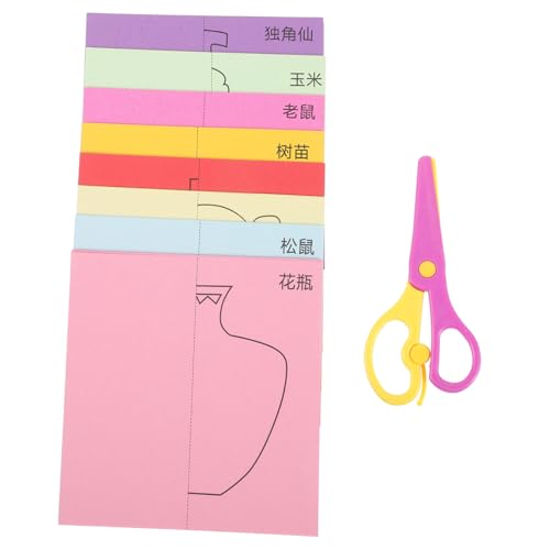 Veemoon DIY Papierschneide mit Bedruckten Faltblättern und Kindersicheren Scheren Bastelfreundlich Langlebig für Vorschule Kindergarten und Kreative Bastelprojekte Veemoon DIY Papierschneide mit Bedruckten Faltblättern und Kindersicheren Scheren Bastelfreundlich Langlebig für Vorschule Kindergarten und Kreative Bastelprojekte von Veemoon
