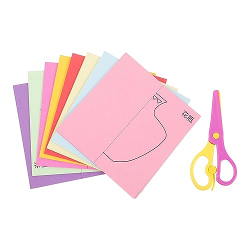 Veemoon DIY Papierschnitt Faltpapier mit Kinderschere Bunt für Basteln Handfertigkeit Geeignet für Vorschule Kindergarten Familienaktivitäten und Kreative Geschenkideen Veemoon DIY Papierschnitt Faltpapier mit Kinderschere Bunt für Basteln Handfertigkeit Geeignet für Vorschule Kindergarten Familienaktivitäten und Kreative Geschenkideen von Veemoon