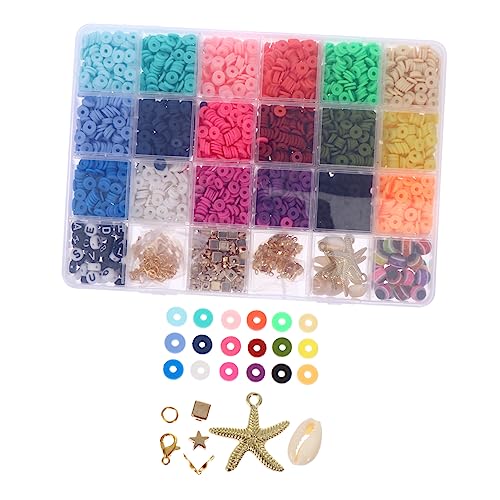 Veemoon DIY Perlen mit Bunten Polymerperlen für Schmuckherstellung Box für Armbänder und Dekorationen Leicht und Langlebig Entspannendes von Veemoon