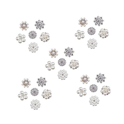 Veemoon DIY Schmuckset mit Flacher Basis aus Legiertem Material Strasssteine und Perlenmix für Haarschmuck Broschen Handyhüllen Vielseitige Modeschmuck Zubehör für Damen und Veemoon DIY Schmuckset mit Flacher Basis aus Legiertem Material Strasssteine und Perlenmix für Haarschmuck Broschen Handyhüllen Vielseitige Modeschmuck Zubehör für Damen und von Veemoon