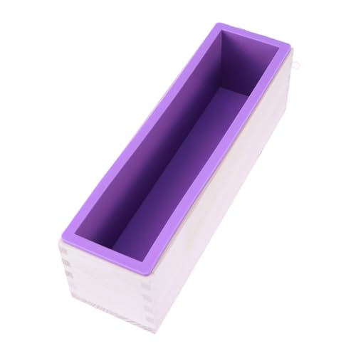 Veemoon DIY Seifenform Holz Rechteckig Oval Handgemachte Seifenformen für DIY Seifenherstellung S Lila Robustes Langlebiges Material Einfach zu Reinigen und Geruchsneutral von Veemoon