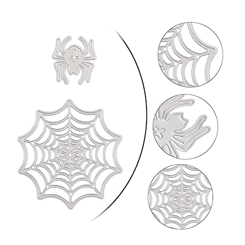 Veemoon DIY Stanzform Spider Web Muster Prägeschablone für Halloween Scrapbooking Kartenherstellung und Albumdekoration Hochwertige Handwerkskunst von Veemoon