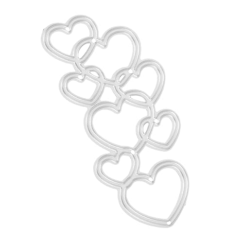 Veemoon Dekorative Stanzschablone Herz DIY Stanzform Für Kartenherstellung Metall Stanzformen Für Scrapbooking Und Basteln Präzise Schnittmuster Für Projekte von Veemoon