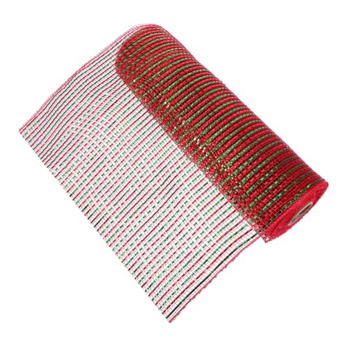 Veemoon Dekoratives Mesh Band Hochwertigem Polyester Langlebiges Diy Geschenkband für Geschenkverpackung Schleifenbinden und Festliche Bastelarbeiten Rot Grün für Weihnachtsdekoration Veemoon Dekoratives Mesh Band Hochwertigem Polyester Langlebiges Diy Geschenkband für Geschenkverpackung Schleifenbinden und Festliche Bastelarbeiten Rot Grün für Weihnachtsdekoration von Veemoon
