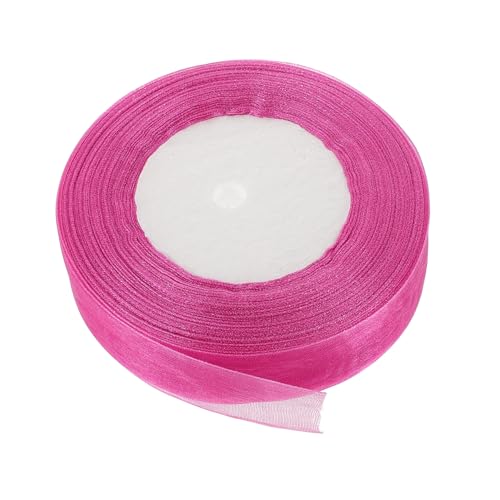 Veemoon Dekoratives Organza Geschenkband Breit Vielseitiges DIY Bastelband für Blumenarrangements Hochzeitssträuße und Partydekoration Langlebig Komfortabel Rosa von Veemoon