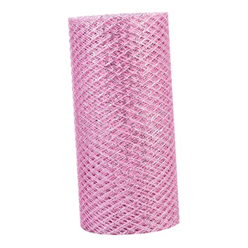 Veemoon Diamant Mesh Rolle mit Silberfäden Vielseitiges Netzband für DIY Dekorationen für Kränze Hochzeiten Partys und Feiertage Langlebiges von Veemoon
