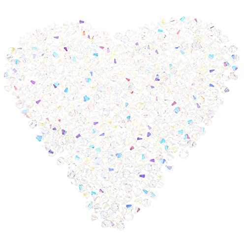 Veemoon Diamantförmige DIY Perlen Kristallene Glasperlen für Armbänder und Ohrringe Hautfreundlich und Vielseitig Einsetzbar für Bastelprojekte und Heimdekoration von Veemoon