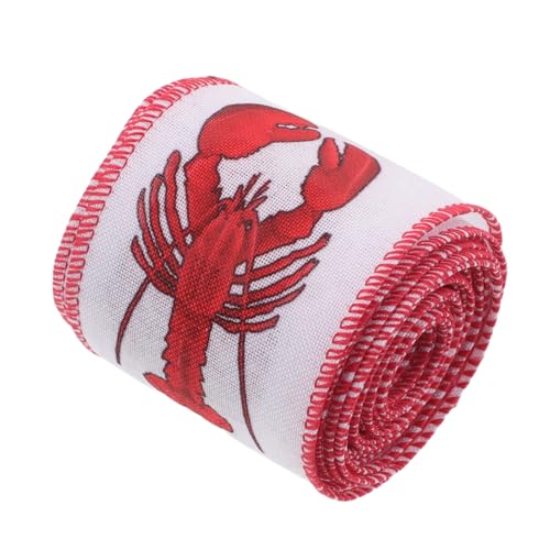 Veemoon Dickes Grosgrain-band mit Krabben Hummer-motiv Strapazierfähiges Polyester-dekoband zum Basteln Geschenkverpacken Blumensträußen und Partydekorationen Veemoon Dickes Grosgrain-band mit Krabben Hummer-motiv Strapazierfähiges Polyester-dekoband zum Basteln Geschenkverpacken Blumensträußen und Partydekorationen von Veemoon