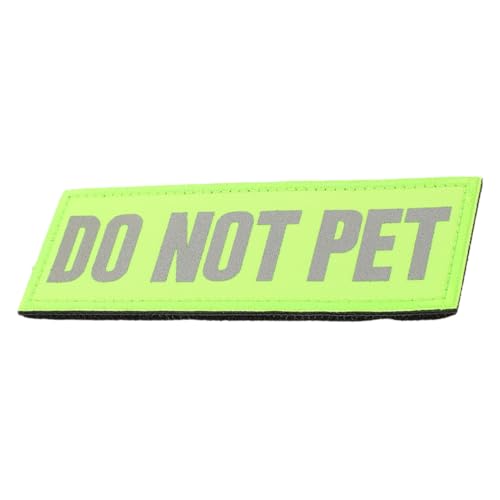 Veemoon Diensthundepatches Für Die Weste Kragenformungspatch Patches Für Weste Hundeleinenhülle Nicht Streicheln Weste-patch Nicht Streicheln Aufnäher Für Hundewesten Light Green Nylon von Veemoon