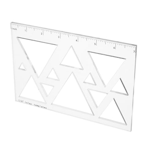 Veemoon Diy Frässchablonen für Präzises Schneiden Transparent Multifunktional für Anfänger Geeignet für Holzarbeiten und Einlagen Langlebig und Benutzerfreundlich Veemoon Diy Frässchablonen für Präzises Schneiden Transparent Multifunktional für Anfänger Geeignet für Holzarbeiten und Einlagen Langlebig und Benutzerfreundlich von Veemoon