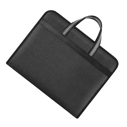 Veemoon Dokumententasche Handtasche für Datei Ordnertasche klein Und reisen aktenmappe aktentasche schultasche Tragbarer Aktenordner Aktenordner-Tasche Aktentragetasche Segeltuch Black von Veemoon