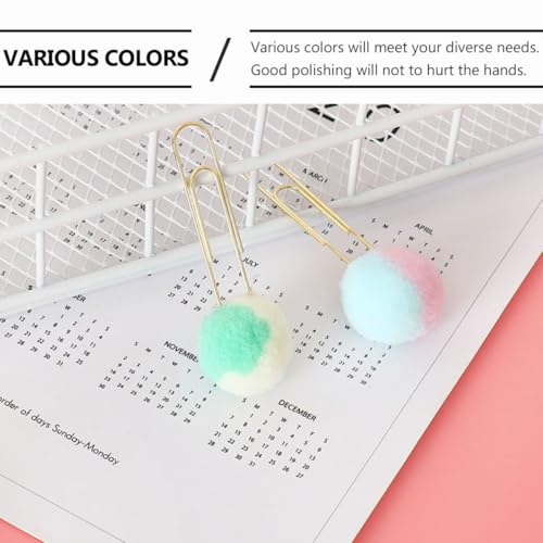 Veemoon Doppelfarbige Scrapbook Clips mit Plüschball Paper Clips Große Dekorative Büroklammern Sanfte Oberfläche Kreative Geschenkidee für Basteln und Büro Zufällige Farbe Zufällige Farbe Veemoon Doppelfarbige Scrapbook Clips mit Plüschball Paper Clips Große Dekorative Büroklammern Sanfte Oberfläche Kreative Geschenkidee für Basteln und Büro Zufällige Farbe Zufällige Farbe von Veemoon