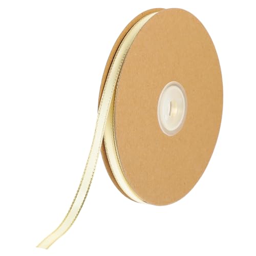 Veemoon Doppelseitiges Satinband mit Goldenen Rändern Dekoratives Geschenkband für Verpackungen Hochzeiten Geburtstagsfeiern und Bastelprojekte Cremefarben Veemoon Doppelseitiges Satinband mit Goldenen Rändern Dekoratives Geschenkband für Verpackungen Hochzeiten Geburtstagsfeiern und Bastelprojekte Cremefarben von Veemoon
