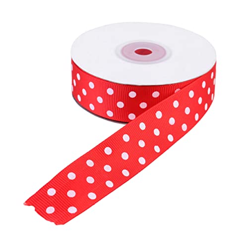 Veemoon Dotted Band Breit Langes Reißfestes Dekoband mit Roten Punkten für Partydekoration Geschenkverpackung und Bastelprojekte Vielseitiges Strapazierfähiges Design von Veemoon