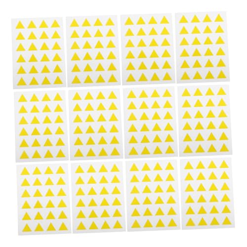 Veemoon Dreiecksetikett Form entfernbares Vinyl Dreieck-Aufkleber-Etiketten Farbe dreieckiges Etikett Belohnungsdreieck-Etiketten dreieckige Aufkleber Kupferplattenaufkleber Gelb Veemoon Dreiecksetikett Form entfernbares Vinyl Dreieck-Aufkleber-Etiketten Farbe dreieckiges Etikett Belohnungsdreieck-Etiketten dreieckige Aufkleber Kupferplattenaufkleber Gelb von Veemoon