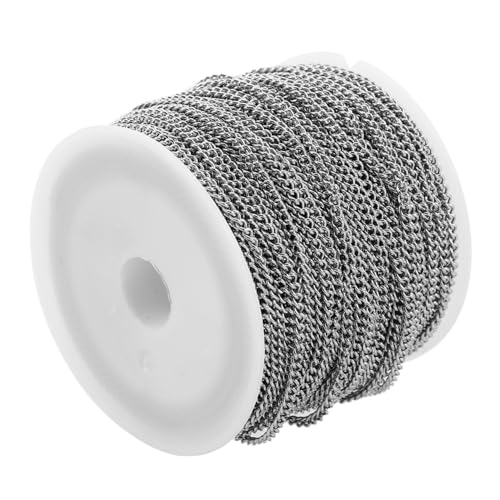 Veemoon Edelstahl-halskettenkette, Gedrehte Kabelkette Zur Schmuckherstellung, Geeignet Für Die Herstellung Von Halsketten Und Armbändern von Veemoon