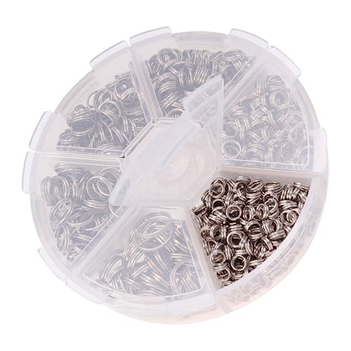 Veemoon Eisenringzubehör Schnalle Sterling Schließe doppelt Schlüssel Reifen Schmuck glanzbilder lederband schurucksack schlusselanhanger rucksacksauger Kreisringe aus Eisen Silver Veemoon Eisenringzubehör Schnalle Sterling Schließe doppelt Schlüssel Reifen Schmuck glanzbilder lederband schurucksack schlusselanhanger rucksacksauger Kreisringe aus Eisen Silver von Veemoon