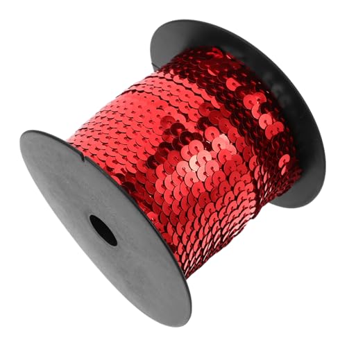 Veemoon Elastisches Paillettenband Yards Glitzerndes Dekorationsband für Diy Projekte Kostümdesign und Stoffverarbeitung Vielseitig Einsetzbar Großes Rot für Kreative Bastelarbeiten Veemoon Elastisches Paillettenband Yards Glitzerndes Dekorationsband für Diy Projekte Kostümdesign und Stoffverarbeitung Vielseitig Einsetzbar Großes Rot für Kreative Bastelarbeiten von Veemoon