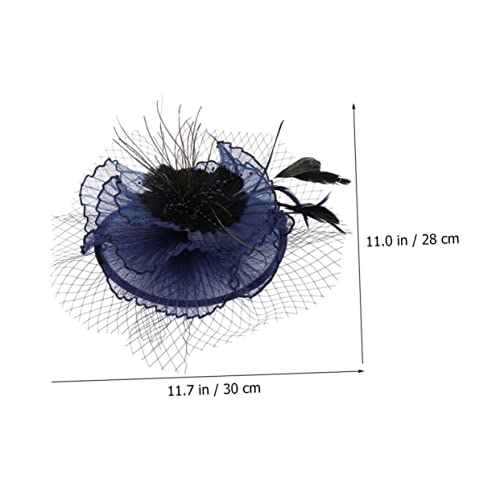 Veemoon Eleganter Damen Fascinator mit Abnehmbarem Clip und Haarband Netzstoff und Klassischer Hochzeit Haaraccessoire für Tee Party Cocktail Karneval und Festliche Anlässe von Veemoon