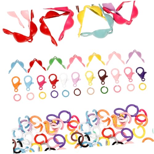 Veemoon Elektroplattiertes Schmuckverschluss Teilig Langlebige Lobster Karabiner und Geschlossene Biegeringe DIY Schmuckherstellung für Halsketten Armbänder Ohrringe Vielseitiges Zubehör Veemoon Elektroplattiertes Schmuckverschluss Teilig Langlebige Lobster Karabiner und Geschlossene Biegeringe DIY Schmuckherstellung für Halsketten Armbänder Ohrringe Vielseitiges Zubehör von Veemoon