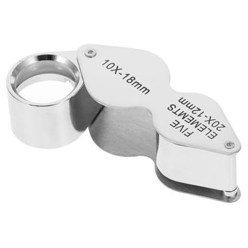 Veemoon Faltbare Handlinse für Schmuck Edelsteine und Münzen Tragbare Leichte Lupe mit Doppelter Vergrößerung und Praktischem Design für Detailreiche Inspektionen Veemoon Faltbare Handlinse für Schmuck Edelsteine und Münzen Tragbare Leichte Lupe mit Doppelter Vergrößerung und Praktischem Design für Detailreiche Inspektionen von Veemoon