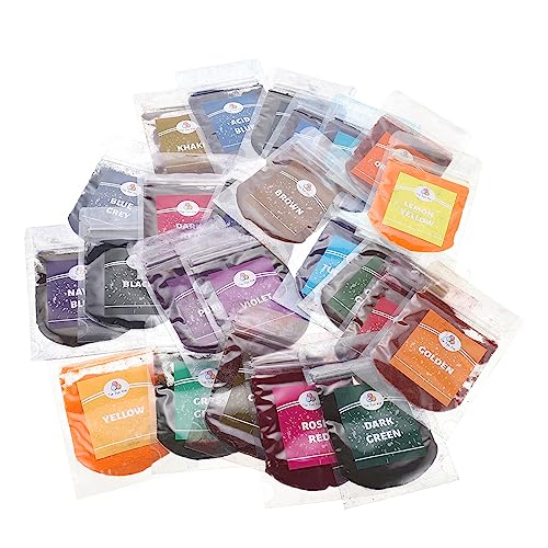 Veemoon Farben Tie Dye Pulver Set für DIY Stoffe Bunte Textilfarbe für Kreative Projekte Geeignet für Shirts Schals Kissen Taschen und Mehr pro Beutel Beutel Veemoon Farben Tie Dye Pulver Set für DIY Stoffe Bunte Textilfarbe für Kreative Projekte Geeignet für Shirts Schals Kissen Taschen und Mehr pro Beutel Beutel von Veemoon