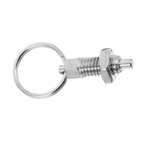 Veemoon Federstift Positionierer Flanschstift Push Pull Feder Landschaftsanhänger Zubehör Gefederter Verriegelungsstift Hochziehfederknopf Pop Pin Essentials Silber Edelstahl Veemoon Federstift Positionierer Flanschstift Push Pull Feder Landschaftsanhänger Zubehör Gefederter Verriegelungsstift Hochziehfederknopf Pop Pin Essentials Silber Edelstahl von Veemoon
