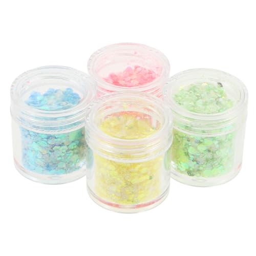 Veemoon Flaschen Glitzer Pailletten Für Nagelkunst Schillernde Nagelglitzer Und DIY Nagel Charms Für Nailart von Veemoon