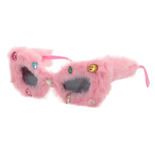 Veemoon Flauschige Sonnenbrille für Damen Lustige Partybrille mit Festivals Geburtstagsfeiern Bequemes Plüschmaterial für Einen Charmanten Look Veemoon Flauschige Sonnenbrille für Damen Lustige Partybrille mit Festivals Geburtstagsfeiern Bequemes Plüschmaterial für Einen Charmanten Look von Veemoon