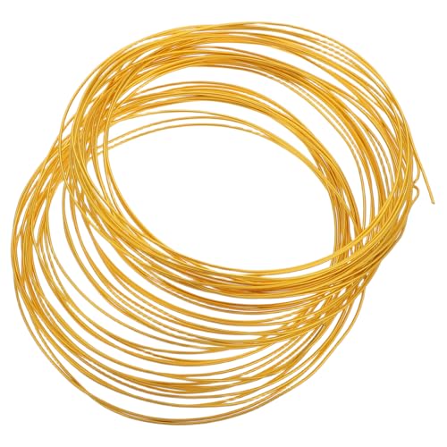 Veemoon Flechten Bastelmaterial Faden Metalldraht zum Basteln biegbarer Draht dünner Draht zum Basteln Draht für das Handwerk Ornamentdraht flexibler Draht Aluminium Golden von Veemoon