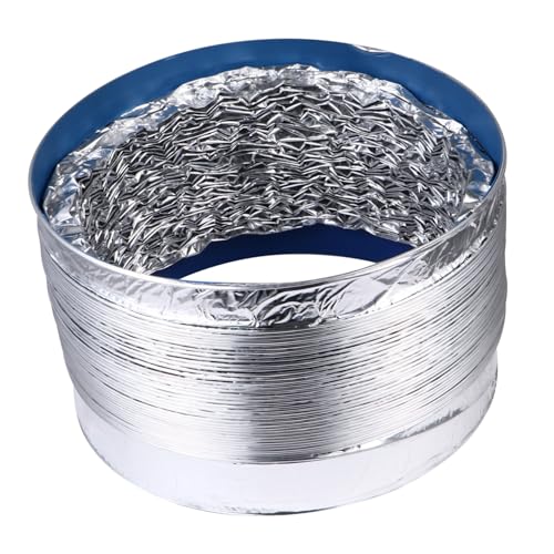 Veemoon Flexible Abluftschlauch Aluminiumfolie Hochtemperaturbeständig Doppelwandig Erweiterbar für Küchenabluft und Trocknerbelüftung Langlebig und Einfach zu Montieren Veemoon Flexible Abluftschlauch Aluminiumfolie Hochtemperaturbeständig Doppelwandig Erweiterbar für Küchenabluft und Trocknerbelüftung Langlebig und Einfach zu Montieren von Veemoon