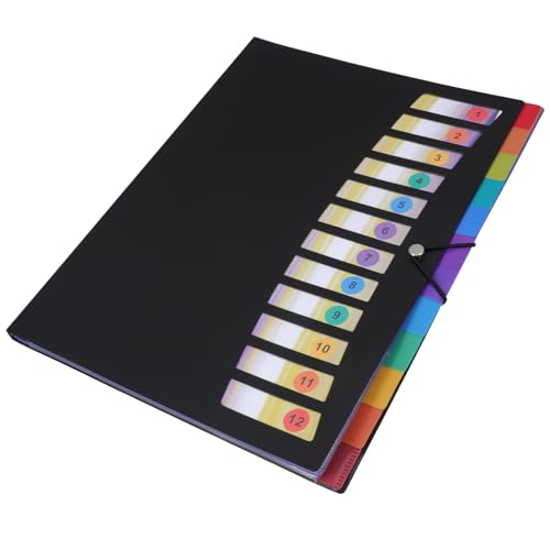 Veemoon Folder mit Multi Layer Windmühlen Organizer Tragbarer Dokumenten Ordner für Schule Büro und Reisen und Robust für Ordentliche Ablage von Unterlagen von Veemoon