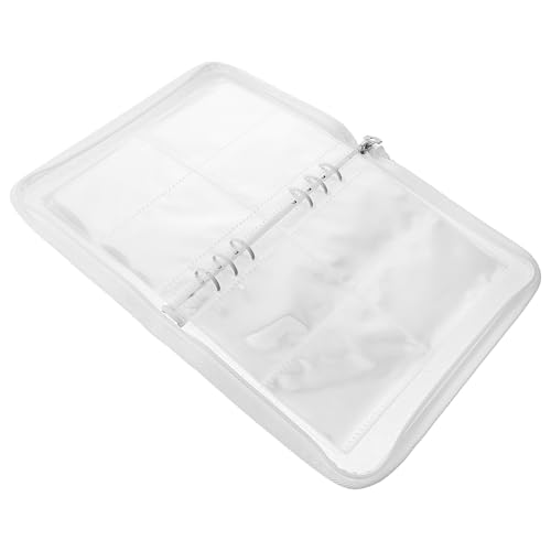 Veemoon Fotokartenordner mit Reißverschluss Nachfüllbares Album für Fotos Postkarten Sammlerstücke Softshell Cover Transparente Innenseiten Stylischer Organizer für Erinnerungen von Veemoon