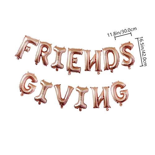Veemoon Friends Giving Aluminium Folienballons Set Roségold Dekorative Partyballons für Friendsgiving Feier Wiederverwendbar Sicher und Ungiftig als Fotorequisite und Wanddekoration Veemoon Friends Giving Aluminium Folienballons Set Roségold Dekorative Partyballons für Friendsgiving Feier Wiederverwendbar Sicher und Ungiftig als Fotorequisite und Wanddekoration von Veemoon