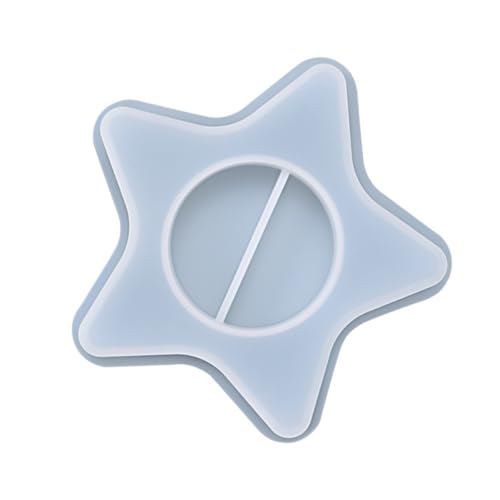Veemoon Fünfzackiger Kerzenhalter Silikonform DIY Gießform für Bastelprojekte für Heimdekoration und Langlebig und Einfach zu Entformen Vielseitig Einsetzbar von Veemoon