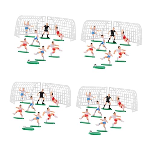 Veemoon Fußballteam Tortendekoration Set Mit Spielern Und Schiedsrichter - Fußballpartys - Kindergeburtstage Und Kreative Kuchendesigns 12 Teiliges Set Für Unvergessliche von Veemoon