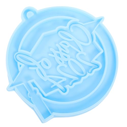 Veemoon Gedenkanhänger Name Schlüsselbund Harzschmuck Schimmel Formen für Harz Abschlusszeitschimmel Schmuckformen Gussformen Anhängerformen Silikonformen für Epoxidharz Kieselgel Blau von Veemoon