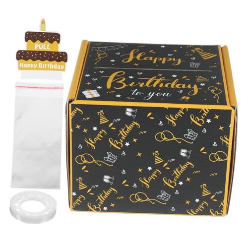 Veemoon Geldgeschenkbox für Geburtstag und Party Stabile Leichte Papierbox zum Geldziehen Vielseitig Einsetzbar für Feierlichkeiten Kreative Geschenkverpackung mit Mehreren Fächern von Veemoon