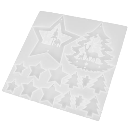 Veemoon Gießform Weihnachtsbaum Stern Flexible DIY Epoxidharz Form für Weihnachtsdeko Wiederverwendbar Antihaftbeschichtet für Anhänger und Schmuckgestaltung Veemoon Gießform Weihnachtsbaum Stern Flexible DIY Epoxidharz Form für Weihnachtsdeko Wiederverwendbar Antihaftbeschichtet für Anhänger und Schmuckgestaltung von Veemoon