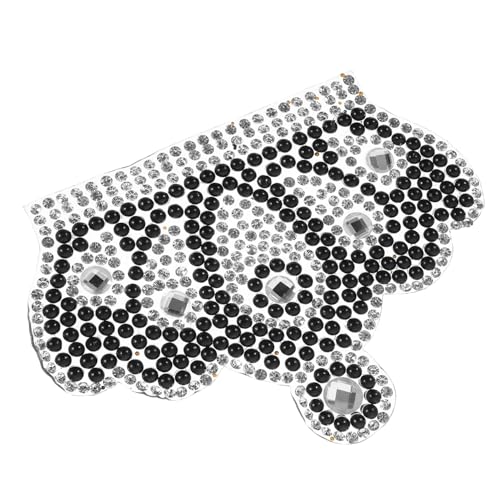 Veemoon Glitzernde Kronenform Bügelpatch Dekorativer Strass Aufbügler für Kleidung DIY Applikation Langlebig für Fashion von Veemoon