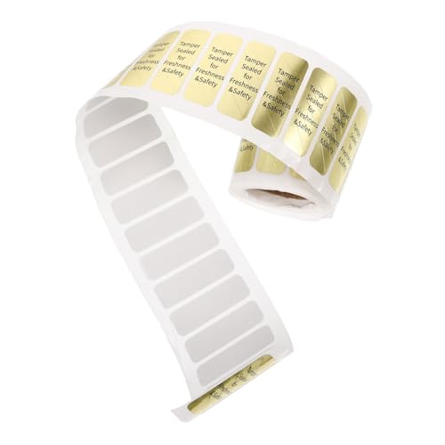 Veemoon Goldene Lebensmittelechte Manipulationssichere Versiegelungsaufkleber Selbstklebende Etiketten für Frische und für Haushalts Kuchenverpackungen Veemoon Goldene Lebensmittelechte Manipulationssichere Versiegelungsaufkleber Selbstklebende Etiketten für Frische und für Haushalts Kuchenverpackungen von Veemoon