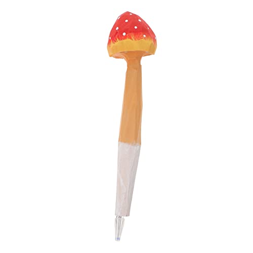 Veemoon Gravurstift aus Holz Pilz-Kugelschreiber Studenten Stift Pilz Briefpapier einzigartiger Stift Stifte für die Schule Kind Kugelschreiber aus Holz Gastgeschenke für Pilze Schulbedarf von Veemoon