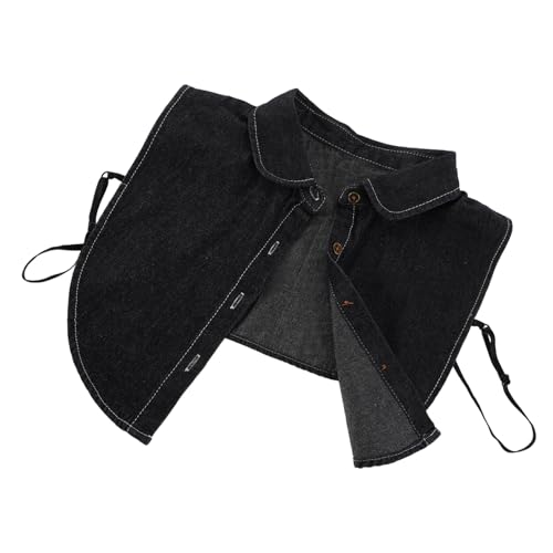Veemoon Halblangen Blusenkragen Denim für Damen Leicht zu Pflegen Atmungsaktives Material Perfektes Accessoire für Veemoon Halblangen Blusenkragen Denim für Damen Leicht zu Pflegen Atmungsaktives Material Perfektes Accessoire für von Veemoon