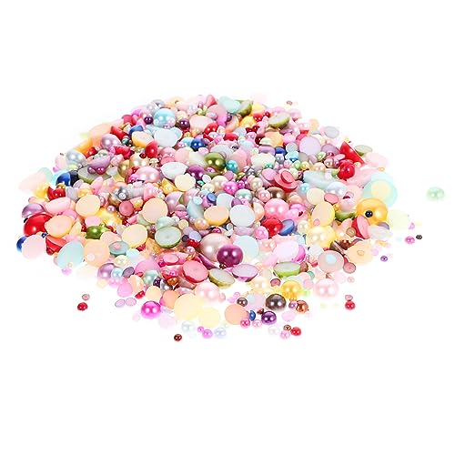 Veemoon Halbrunde Flache Perlen für Basteln und Nageldesign Glänzende Schmuckperlen für DIY Kleidung Scrapbooking Handyhüllen und Kreative Dekorationen Veemoon Halbrunde Flache Perlen für Basteln und Nageldesign Glänzende Schmuckperlen für DIY Kleidung Scrapbooking Handyhüllen und Kreative Dekorationen von Veemoon