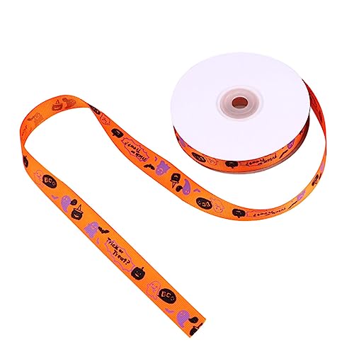 Veemoon Halloween Geschenkband Breit Orange mit Bedruckten und Kürbismotiven Leichtes Langlebiges Geschenkverpackungsband für Halloween Dekoration und Partybedarf Veemoon Halloween Geschenkband Breit Orange mit Bedruckten und Kürbismotiven Leichtes Langlebiges Geschenkverpackungsband für Halloween Dekoration und Partybedarf von Veemoon