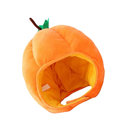 Veemoon Halloween Kürbis Hut – Plüsch Kopfschmuck Für Kostümpartys - Cosplay Und Maskeraden - Ideal Als Halloween Requisite – Leuchtendes Orange Für Unvergessliche Festlichkeiten von Veemoon