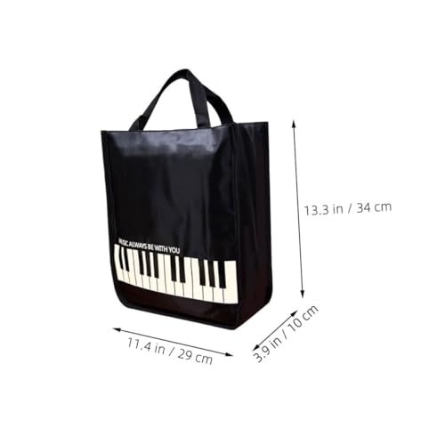 Veemoon Handliche Notentasche aus Oxford Metallakzenten Langlebig für Musiknoten aufbewahrung und Transport für Schüler und Musiker Unterwegs Veemoon Handliche Notentasche aus Oxford Metallakzenten Langlebig für Musiknoten aufbewahrung und Transport für Schüler und Musiker Unterwegs von Veemoon